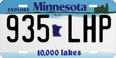 MN license plate 935LHP