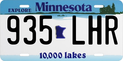 MN license plate 935LHR