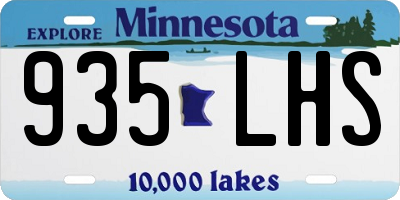 MN license plate 935LHS