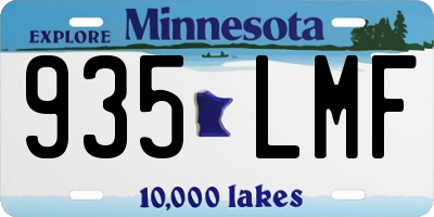 MN license plate 935LMF