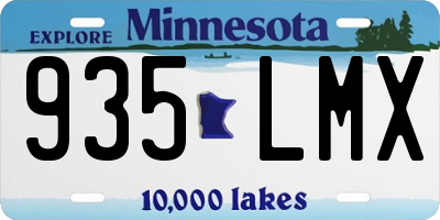 MN license plate 935LMX