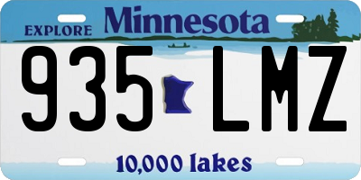 MN license plate 935LMZ