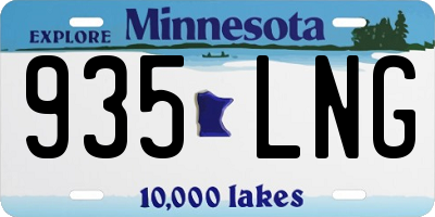 MN license plate 935LNG