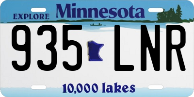 MN license plate 935LNR