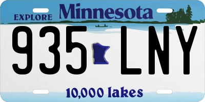 MN license plate 935LNY
