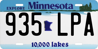 MN license plate 935LPA