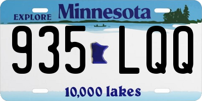 MN license plate 935LQQ