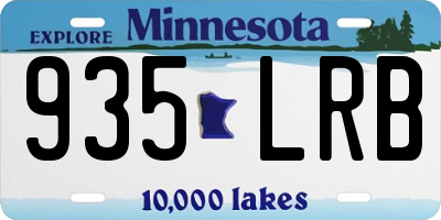 MN license plate 935LRB