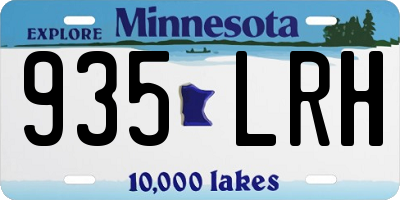 MN license plate 935LRH