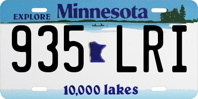 MN license plate 935LRI