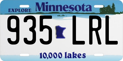 MN license plate 935LRL