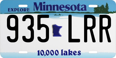 MN license plate 935LRR
