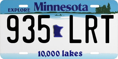 MN license plate 935LRT