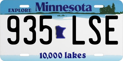 MN license plate 935LSE