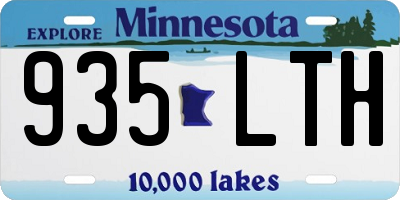 MN license plate 935LTH