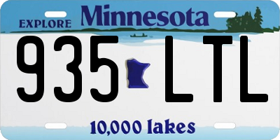 MN license plate 935LTL