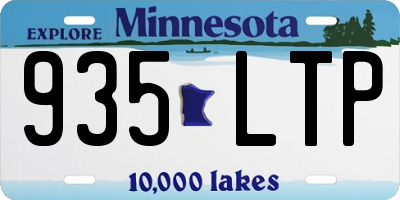 MN license plate 935LTP