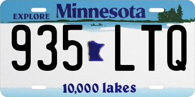 MN license plate 935LTQ