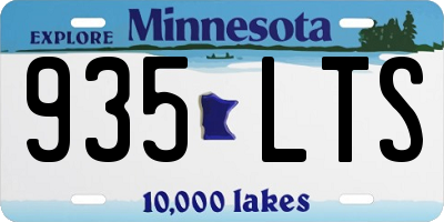MN license plate 935LTS