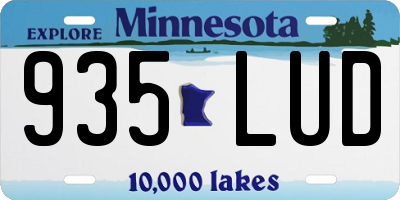 MN license plate 935LUD