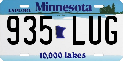 MN license plate 935LUG