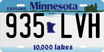 MN license plate 935LVH