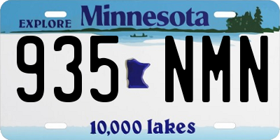MN license plate 935NMN