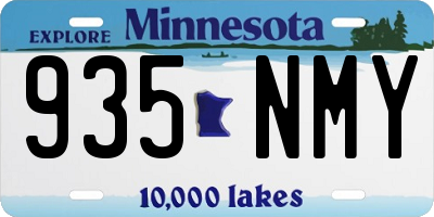 MN license plate 935NMY