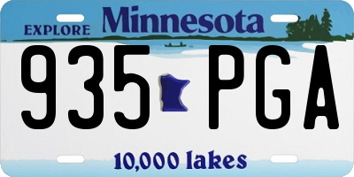 MN license plate 935PGA