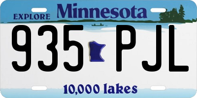 MN license plate 935PJL