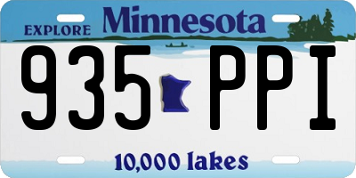 MN license plate 935PPI