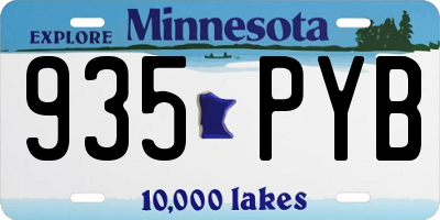 MN license plate 935PYB