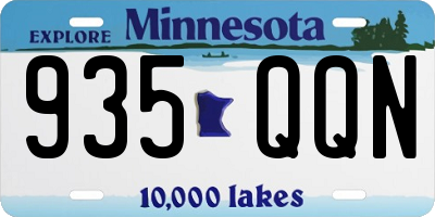 MN license plate 935QQN