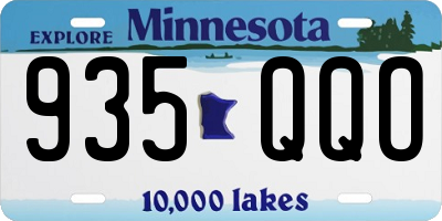 MN license plate 935QQO