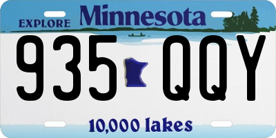 MN license plate 935QQY