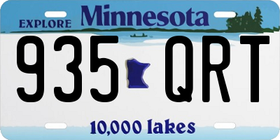 MN license plate 935QRT