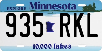 MN license plate 935RKL