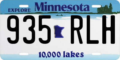 MN license plate 935RLH