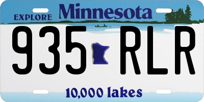 MN license plate 935RLR