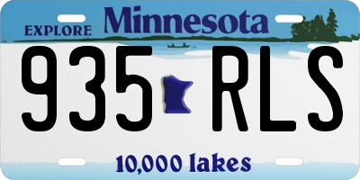 MN license plate 935RLS