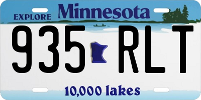 MN license plate 935RLT