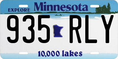MN license plate 935RLY