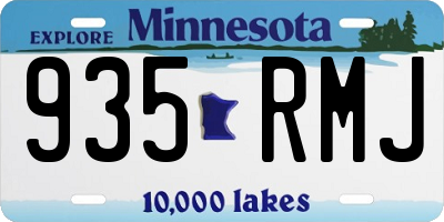 MN license plate 935RMJ