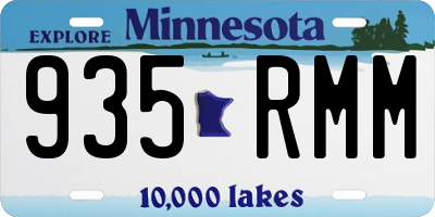 MN license plate 935RMM