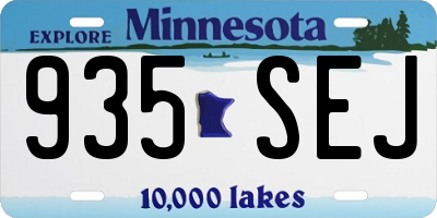MN license plate 935SEJ