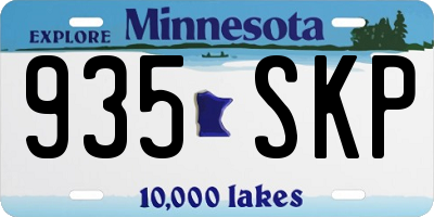 MN license plate 935SKP