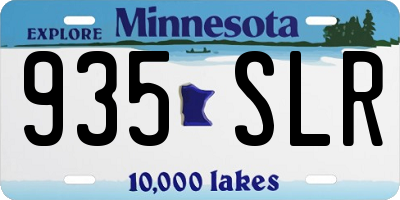 MN license plate 935SLR