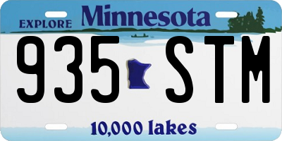 MN license plate 935STM