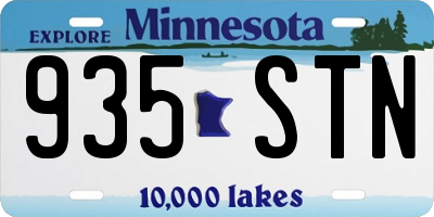 MN license plate 935STN