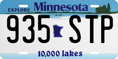 MN license plate 935STP